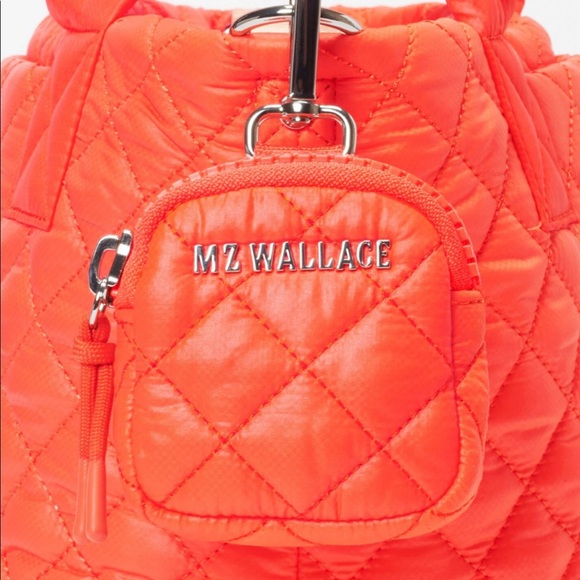 MZ Wallace Small Metro Link Pouch in Flame - Picture 2 of 15